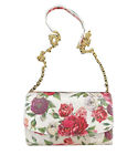 DOLCE & GABBANA Handbag Sicily Rose Leather Clutch Crossbody Shoulder Bag Purse
