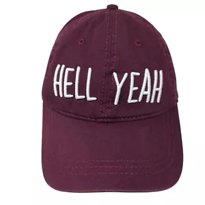 Hell Yeah Slideback Hat Red OS Adjustable Embroidered American Eagle Outfitters - Picture 1 of 8