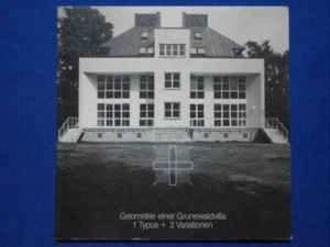 Geometrie einer Grunewaldvilla 1 Typus + 3 Variationen | BARTELS FIN | Bon état - Picture 1 of 1