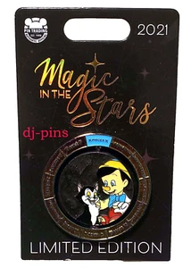 Pinocchio Figaro Cleo Magic In The Stars Pieces Disney LE Spinner Pin - Bild 1 von 1