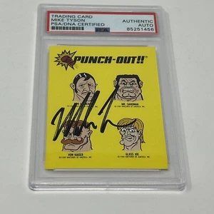 Mike Tyson Signed 1989 OPC Nintendo Punch Out Top Secret Tips Card #20 PSA/DNA - Picture 1 of 3