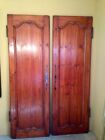 Antique 1780's to1830's Country Chateau Armoire Pine Doors Wall Panels RARE!
