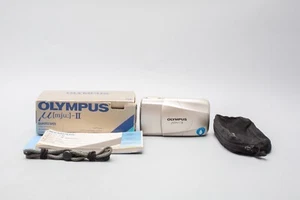 Olympus µ MJU II 35mm Point & Shoot Film Camera - Champagne SLV, 35mm f2.8 Lens - Picture 1 of 14