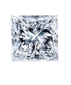 Certificate 1.36ct Princess Shape Excellent Cut Diamond D Color SI2 Clarity - Picture 1 of 1