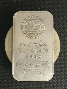 1oz 999 Engelhard Silver Bar Perfix PZ 1981 SN PZ 76993 Canada Ind. 🇨🇦 Rare - Picture 1 of 2