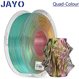 JAYO SILK PLA+ Filamento 3D 1,75 mm 1,1 kg Cuádruple Color Rojo Amarillo Verde Negro - Imagen 1 de 8