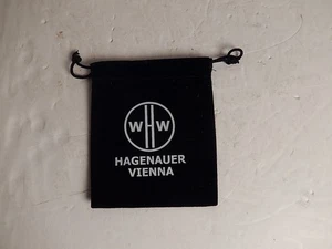 Hagenauer Black Velvet Bag Only Wien Vienna Austria for Small Figurines 4" X 5" - Picture 1 of 1