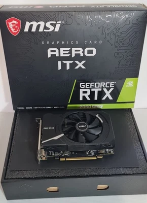 MSI GeForce RTX 2060 Super Aero ITX 8GB OC GPU Graphics Card Used PCIe  - Image 1 of 4