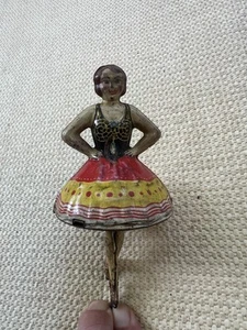 MARX Ballerina TIN TOP Key 1930 Marked Antique Toy - Picture 1 of 8