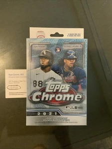 2021 MLB Topps Chrome Baseball Retail Hanger Box - Picture 1 of 5