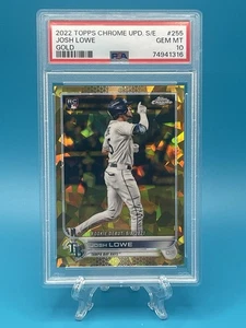 2022 Topps Chrome Update Sapphire Josh Lowe #US255 Gold /50 PSA 10 (RC) - Picture 1 of 3