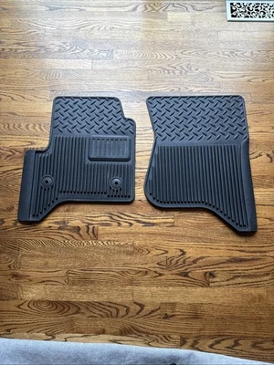 Оригинальные передние всепогодные напольные коврики для Chevy Silverado GMC Sierra 1500 2014–2019 годов выпуска - Изображение 1 из 4