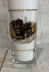 1960's Minnesota Twins Metropolitan MET Stadium Glass RARE MCM Gold Rim 6 Inches - Bild 1 von 7