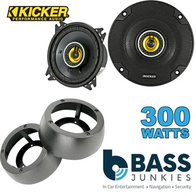 Kicker CSC 2-Way 300W Coaxial Speakers to fit Bus Universal Pods - Image 1 of 4