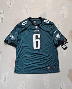 Philadelphia Eagles Mens Nike Devonta Smith #6 Green Game NFL Jersey XXL - Picture 1 of 7