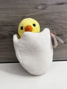 Ty Beanie Baby Eggbert Chick in Egg With Gasport Hang Tag 1998 1999 - Picture 1 of 4