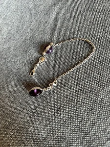 Armband Silber 925 mit Amethyst - Bild 1 von 4