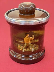 Tabakdose ROYAL DOULTON England Serie Sport Der Boxer massiv Silber selten - Bild 1 von 17