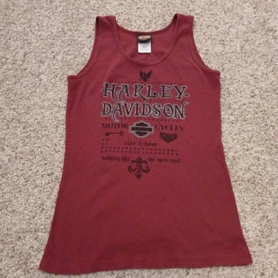 Regata Harley Davidson motocicletas logotipo clássico Borgonha tamanho XLarge  - Imagem 1 de 4