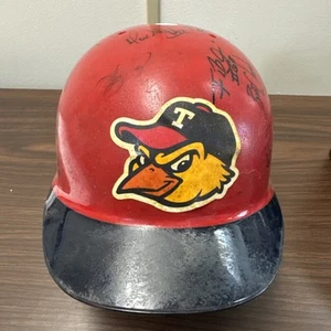 Team Autographed 2008 Toledo Mud Hens Game Worn Helmet - Picture 1 of 6