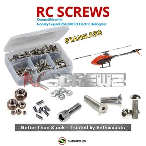 Kit de tornillos de acero inoxidable RCScrewZ gsk003 para helicóptero Goosky Legend RS4 380 | JUEGO - Imagen 1 de 15