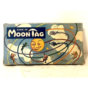 1957 RARO Juego de Luna Etiqueta Parker Brothers 1957 - Imagen 1 de 10
