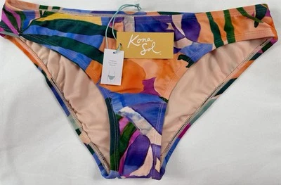 Kona Sol Women's Bikini Bottom Hipster Medium Coverage Multicolor Size M(8-10) - Image 1 of 4