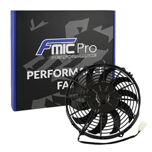 Universal 12V Motorsportlüfter Kühler Lüfter FMIC.Pro 10” 255mm SUPER SLIM 130W - Picture 1 of 5