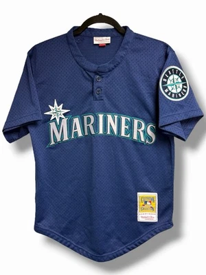 Mitchell & Ness 1995 Ken Griffey Jr Seattle Mariners BP Jersey Small (36) - Image 1 of 4