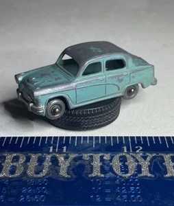 MATCHBOX LESNEY NO 36 AUSTIN A50 BLUE/GREEN METAL WHEELS & HITCH 1957 - Picture 1 of 8