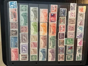 a1173 China Einsteckseite 50 Marken gemischte Erhaltung - Bild 1 von 1