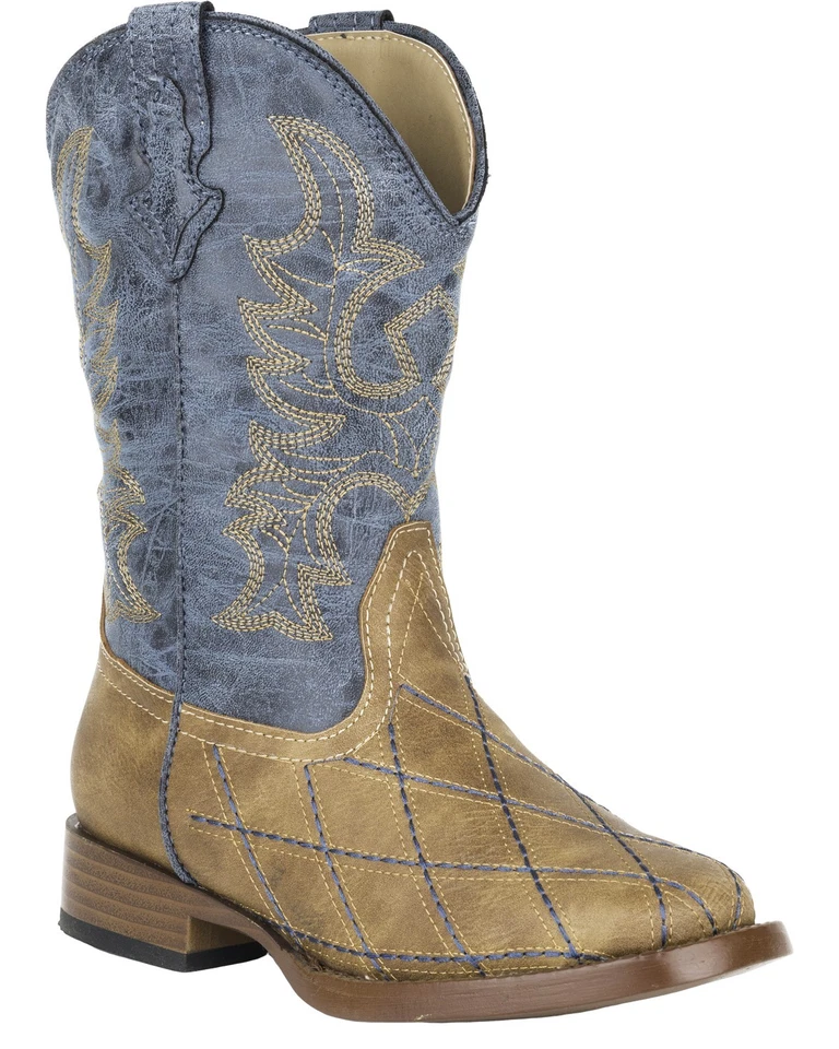 Bota vaquera Roper corte cruzado para niños - puntera cuadrada - 09-119-1900-0080 TA Foto 1 de 1