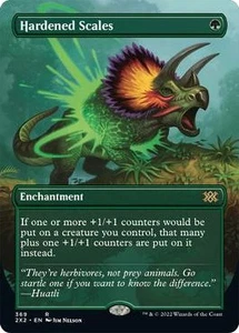 Hardened Scales - BORDERLESS - Double Masters 2022 2X2 - 369 - MTG Magic - Picture 1 of 2