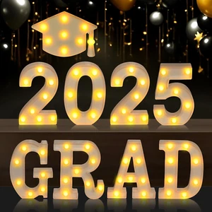 Graduation Decorations 2025, Grad Light up Letters for 2025 Graduation Party Dec - Picture 1 of 12
