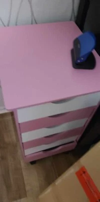 Kinderschreibtisch, mit Stuhl, Lampe & Schublade, höhenverstellbar - Bild 1 von 4