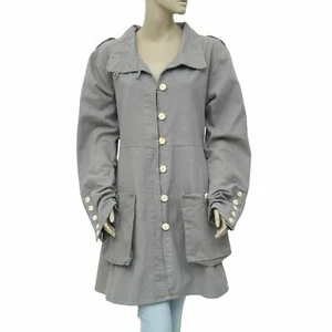 Ewa I Walla Peasant Lagenlook Vintage Buttondown Coat Jacket Dress XL NWD 189355 - Picture 1 of 6