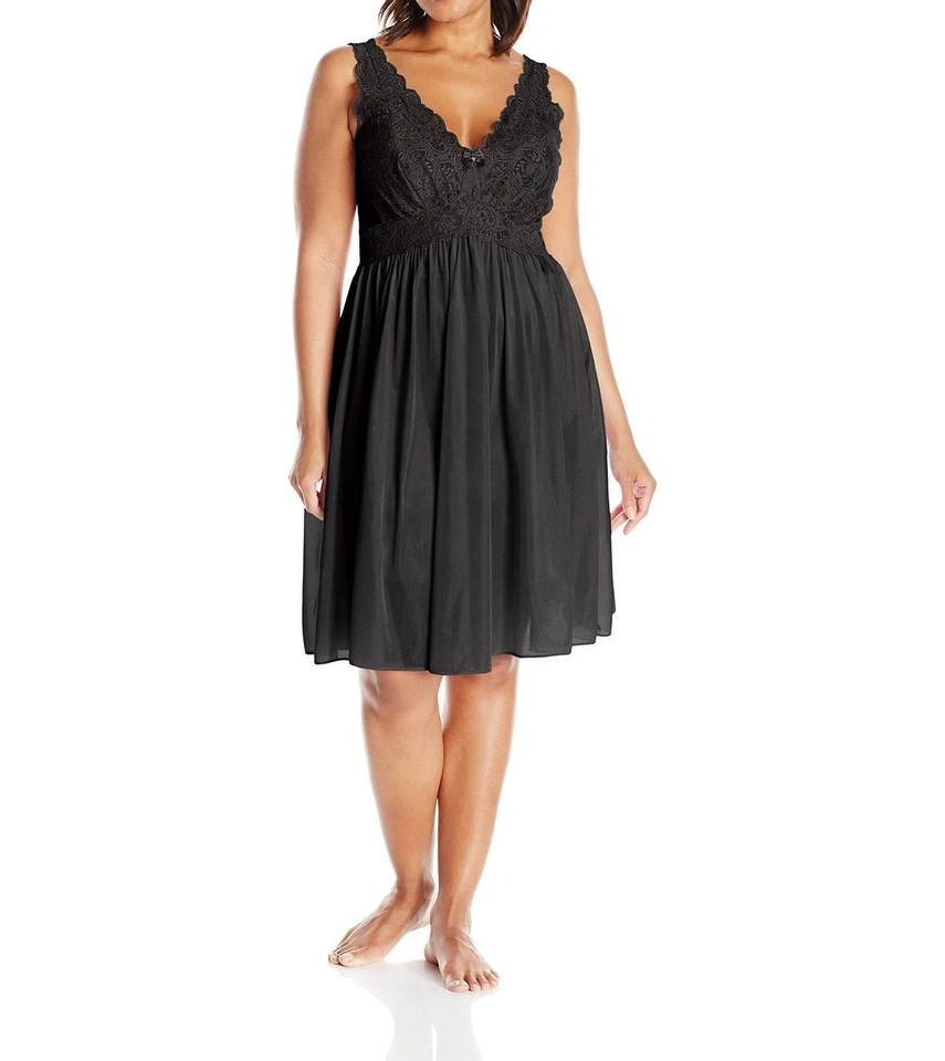 Shadowline Women's 40" Silhouette Lace Bodice Sleeveless Waltz Gown - 37737 - Image 1 of 1