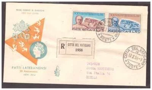 FDC Venetia Club Vatican 1954 - Patti Lateranensi Viaggiata Racc - Picture 1 of 1