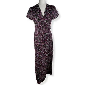 Bar III Floral V-neck button down Dress Large - Picture 1 of 4