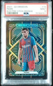 2021-22 Panini Obsidian Pedri Electric Etch Orange /25 Barcelona Spain - PSA 9 - Bild 1 von 2