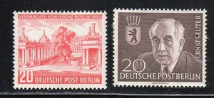 Germany 1954 SC# 9N103-9N104 Allied Council Building, Prof. E. Reuter M-H # 190 - Picture 1 of 2
