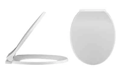 HYDROS Standard Soft Close WC Toilet Seat For Carlton Toilets White Bottom Fixing