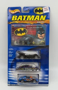 2003 Hot Wheels Batman Action Guide Three Car Set - Batman, Joker & Bane - Picture 1 of 2