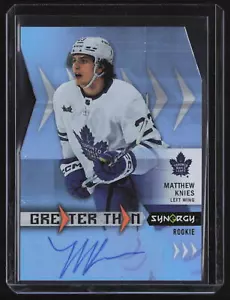 Matthew Knies 2023-24 UD Synergy più grande di Rookie Auto #GT-MK Toronto - Foto 1 di 2
