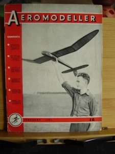 AEROMODELLER MODEL AIRCRAFT MAG 1951 FEB EPC MOTH ENG JAPAN TODAY LITTLE STINKER - Imagen 1 de 6