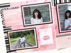 Girl Senior Scrapbook Pages, Senior Photo Pages, Premade Senior Photo Layouts