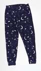 George Girls Blue Polyester Lounge Pants Size 8-9 Years - starry pattern