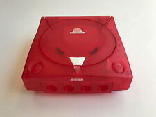 Replacement Translucent Case Shell for SEGA Dreamcast Transparent Crystal Red
