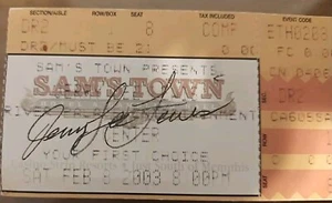 Jerry Lee Lewis Signed Autographed Ticket. - Picture 1 of 2