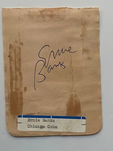 Ernie Banks - Baseball MLB - original Autogramm - Größe 13 x 9cm - Bild 1 von 1